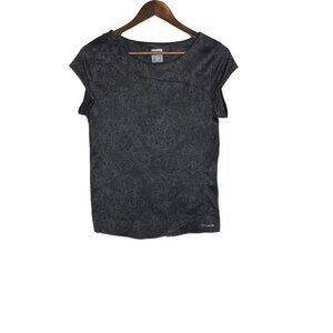 Columbia Women's Black and Grey Titanium Athletic‎ Top Size Small